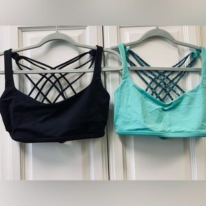 Lululemon "Free to Be Wild" Strappy Sports Bras. Bundle of 2.